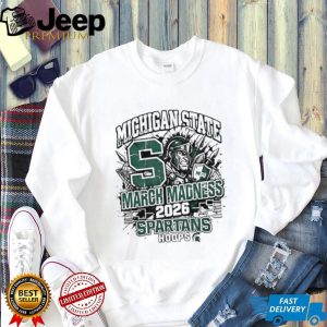 Michigan State Spartans 2026 NCAA March Madness Hoops T Shirt Michigan State Spartans 2026 NCAA March Madness Hoops T Shirt