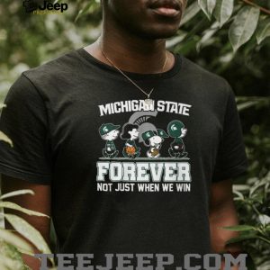 Michigan State Spartans Forever Snoopy and Friends T Shirt Michigan State Spartans Forever Snoopy and Friends T Shirt