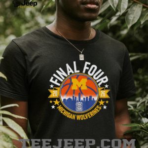 Michigan Wolverines 2026 Final Four Logo Basketball T Shirt Michigan Wolverines 2026 Final Four Logo Basketball T Shirt
