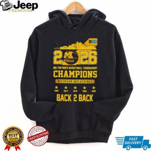 Michigan Wolverines Back 2 Back Big Ten Men's Basketball Champions Shirt