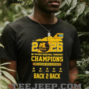 Michigan Wolverines Back 2 Back Big Ten Men's Basketball Champions Shirt