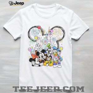 Mickey and Friends Disney Family Vacation 2026 Happiest Place T Shirt