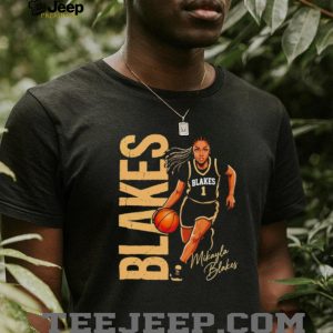 Mikayla Blakes #1 Basketball Graphic Player Tribute T shirt Mikayla Blakes #1 Basketball Graphic Player Tribute T shirt