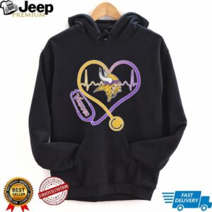 Minnesota Vikings Heart Stethoscope Nurse Health Hero T Shirt Minnesota Vikings Heart Stethoscope Nurse Health Hero T Shirt