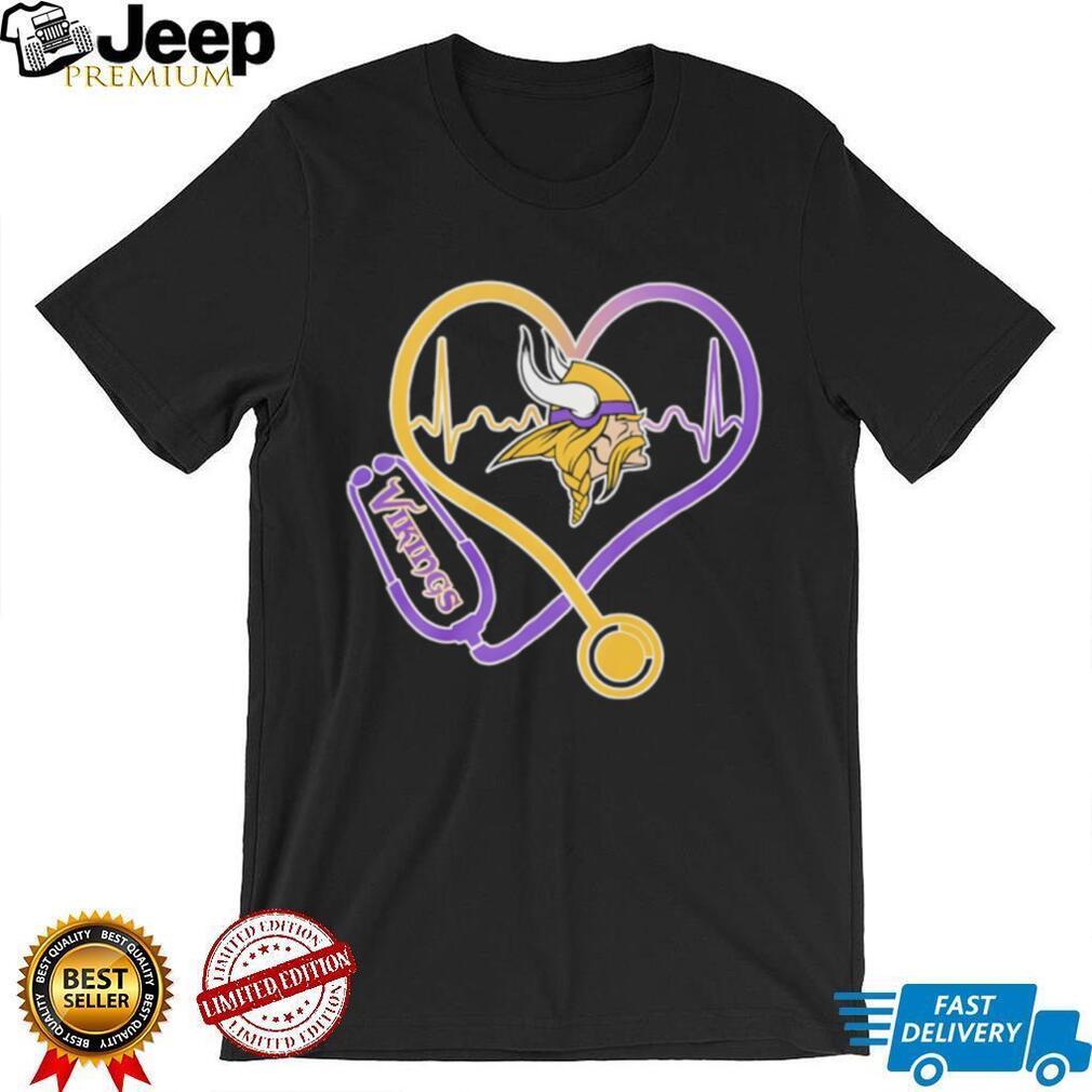 Minnesota Vikings Heart Stethoscope Nurse Health Hero T Shirt Minnesota Vikings Heart Stethoscope Nurse Health Hero T Shirt