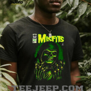 Misfits Horror Comic Green Skull Retro Punk Rock T Shirt