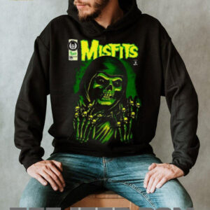 Misfits Horror Comic Green Skull Retro Punk Rock T Shirt