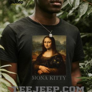 Mona Kitty Parody Mona Lisa Holding Black Cat Art T Shirt Mona Kitty Parody Mona Lisa Holding Black Cat Art T Shirt