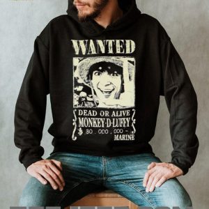 Monkey D. Luffy One Piece Wanted Poster Anime Graphic T Shirt