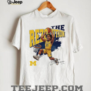 Morez Johnson Jr. The Rezolution Michigan Basketball T Shirt Morez Johnson Jr. The Rezolution Michigan Basketball T Shirt