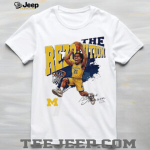 Morez Johnson Jr. The Rezolution Michigan Basketball T Shirt