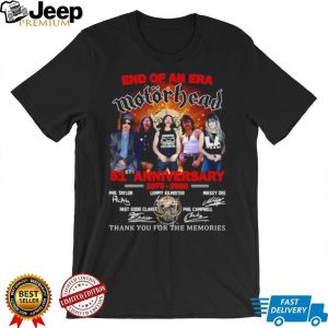Motörhead End of an Era 51st Anniversary 1975 2026 Tribute T Shirt