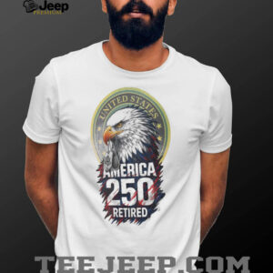 United States America 250 Retired Eagle Dog Tags Semiquincentennial T Shirt