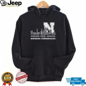 Nebraska Cornhuskers 2026 Basketball Roster Skyline T Shirt Nebraska Cornhuskers 2026 Basketball Roster Skyline T Shirt