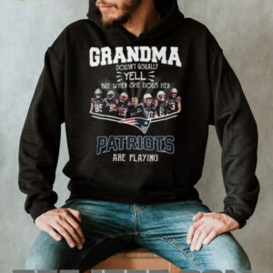 New England Patriots Grandma Doesn't Usually Yell Football Fan Gift T Shirt