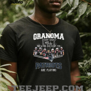 New England Patriots Grandma Doesn't Usually Yell Football Fan Gift T Shirt