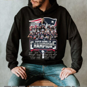 New England Patriots Super Bowl LX Champions Roster Signatures T Shirt