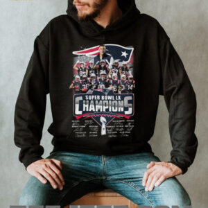 New England Patriots Super Bowl LX Champions Signatures T Shirt