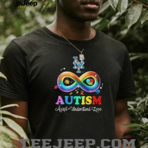 New York Baseball Autism Awareness Infinity Rainbow Accept Understand Love T Shirt New York Baseball Autism Awareness Infinity Rainbow Accept Understand Love T Shirt