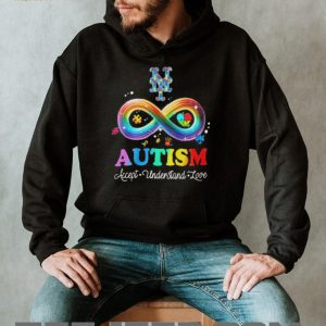 New York Baseball Autism Awareness Infinity Rainbow Accept Understand Love T Shirt