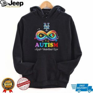 New York Mets NY Autism Awareness Accept Understand Love Rainbow T Shirt New York Mets NY Autism Awareness Accept Understand Love Rainbow T Shirt