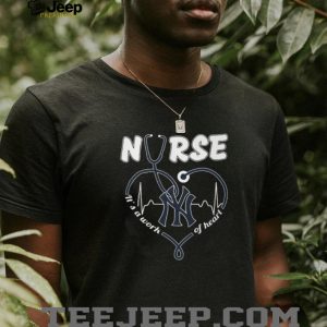 New York Yankees Nurse Heart Stethoscope MLB Baseball Shirt