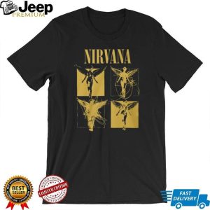 Nirvana In Utero Angel Art Graphic T Shirt Yellow Quadrant Design