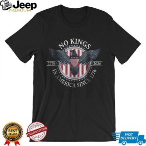 No Kings In America Since 1776 Patriotic Eagle Liberty T Shirt