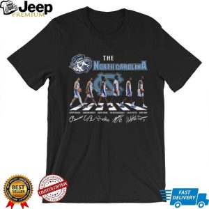 North Carolina Tar Heels Abbey Road Basketball Players Signature T Shirt North Carolina Tar Heels Abbey Road Basketball Players Signature T Shirt