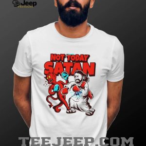 Not Today Satan Jesus Boxing Devil Funny Christian Graphic T Shirt Not Today Satan Jesus Boxing Devil Funny Christian Graphic T Shirt