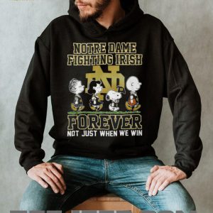 Notre Dame Fighting Irish Forever Peanuts Snoopy & Gang T Shirt