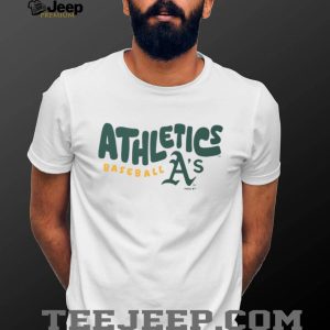 Oakland Athletics Baseball A's Logo Oatmeal Heather T shirt