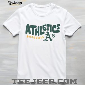Oakland Athletics Baseball A's Logo Oatmeal Heather T shirt