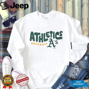 Oakland Athletics Baseball A's Logo Oatmeal Heather T shirt