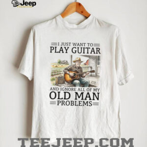 Old Man Playing Guitar T Shirt Funny Musician Retirement Gift Old Man Playing Guitar T Shirt Funny Musician Retirement Gift