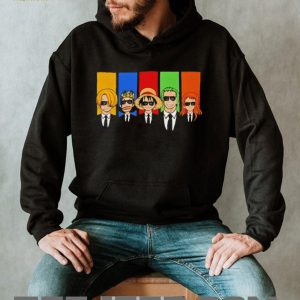 One Piece Anime Characters In Suits Reservoir Dogs Style T Shirt