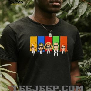 One Piece Anime Characters In Suits Reservoir Dogs Style T Shirt