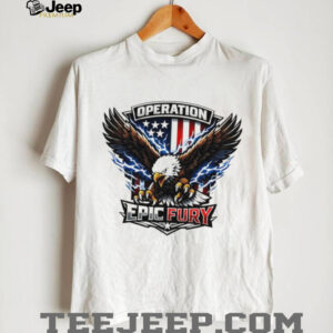 Operation Epic Fury Eagle American Flag Patriotic T Shirt