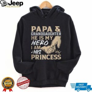Papa and Granddaughter Hero and Princess Father’s Day T Shirt Papa and Granddaughter Hero and Princess Father’s Day T Shirt