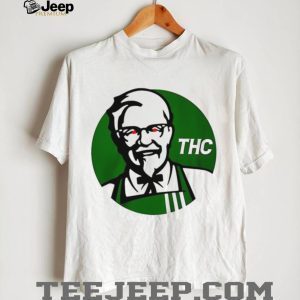 Parody Colonel Sanders Green THC Graphic T Shirt Parody Colonel Sanders Green THC Graphic T Shirt