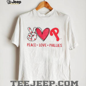 Peace Love Philadelphia Phillies Baseball Team Logo Fan T Shirt