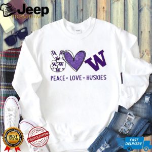 Peace Love Washington Huskies Purple Fan T Shirt Peace Love Washington Huskies Purple Fan T Shirt