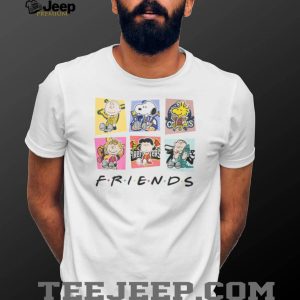 Peanuts Friends Parody T Shirt Snoopy and Charlie Brown Squad Graphic T_shirt