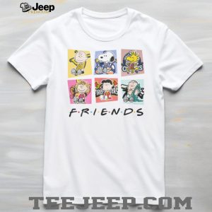 Peanuts Friends Parody T Shirt Snoopy and Charlie Brown Squad Graphic T_shirt