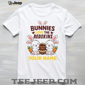 Personalized Redskins Easter Bunny Plush T Shirt