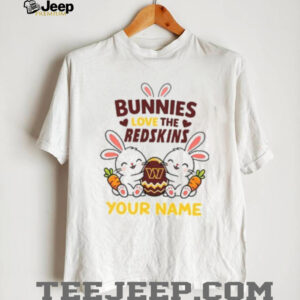 Personalized Redskins Easter Bunny Plush T Shirt