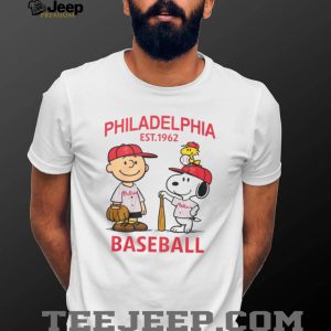 Philadelphia Baseball Peanuts Charlie Brown and Snoopy T Shirt