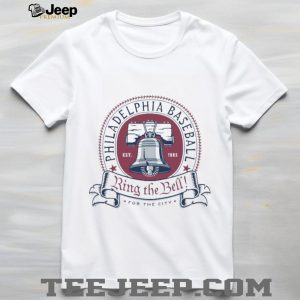 Philadelphia Baseball Ring The Bell Liberty Bell Logo T Shirt