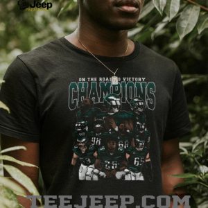 Philadelphia Eagles Champions On The Road To Victory Football Graphic T shirt