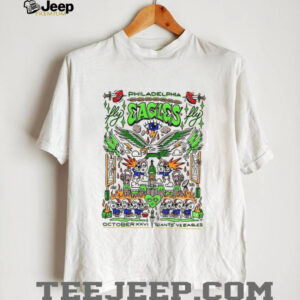 Philadelphia Eagles Fly October XXVI Giants vs Eagles Art Poster T Shirt Philadelphia Eagles Fly October XXVI Giants vs Eagles Art Poster T Shirt